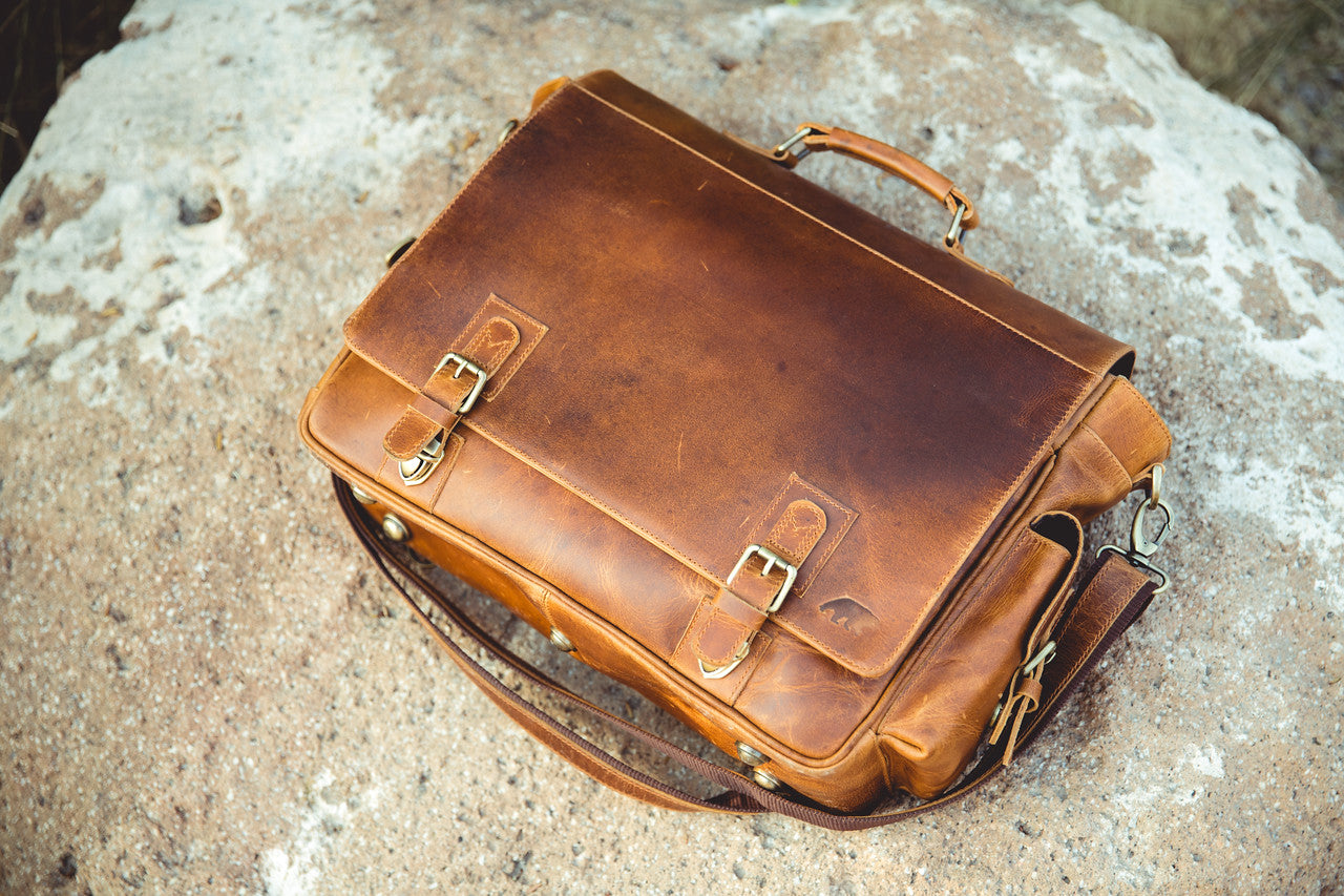 Leather Messenger Bag