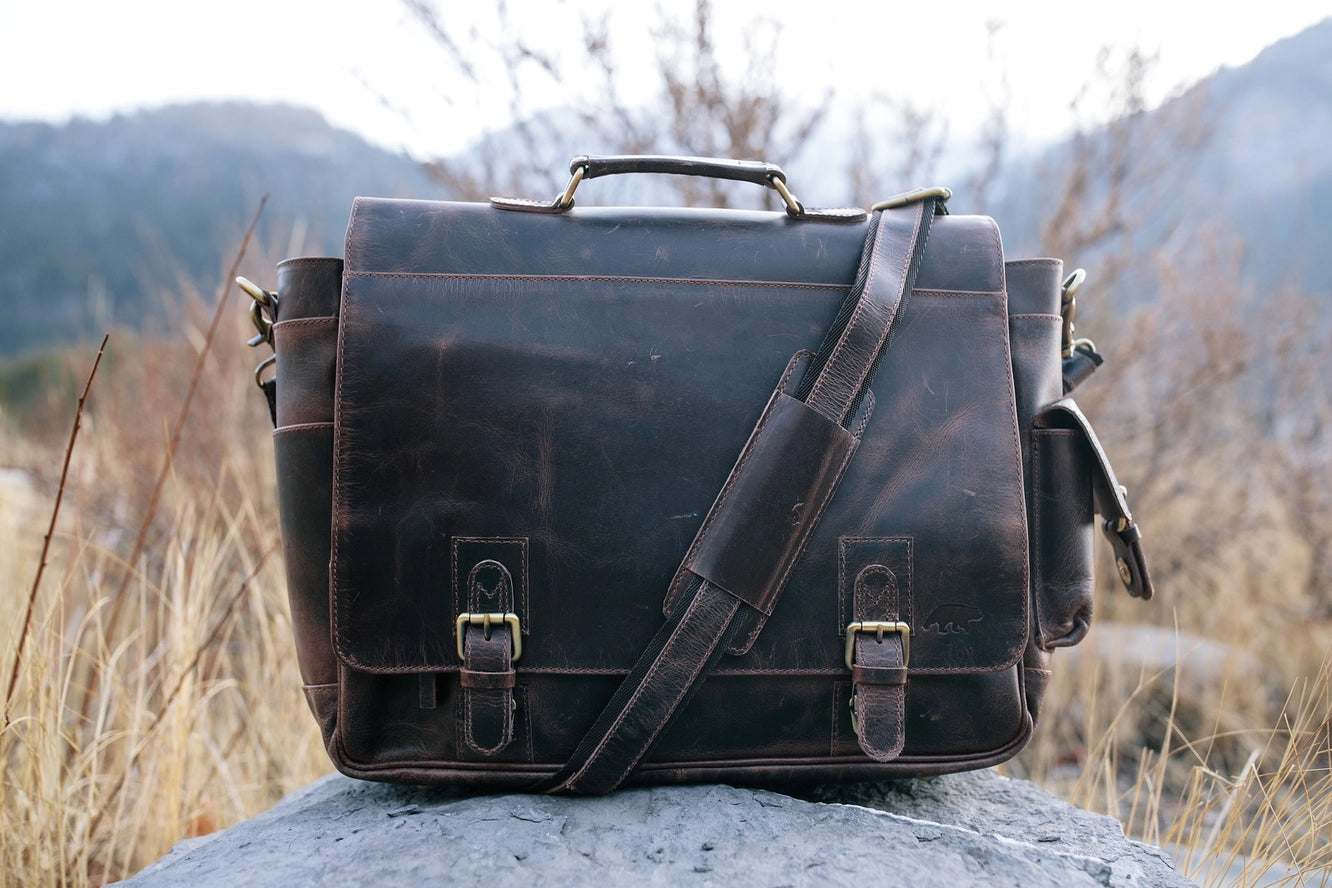 Leather Messenger Bag