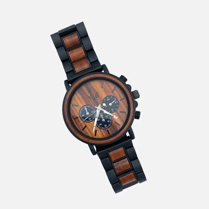 Men's Watch W/Genuine Wood - the "Liam"