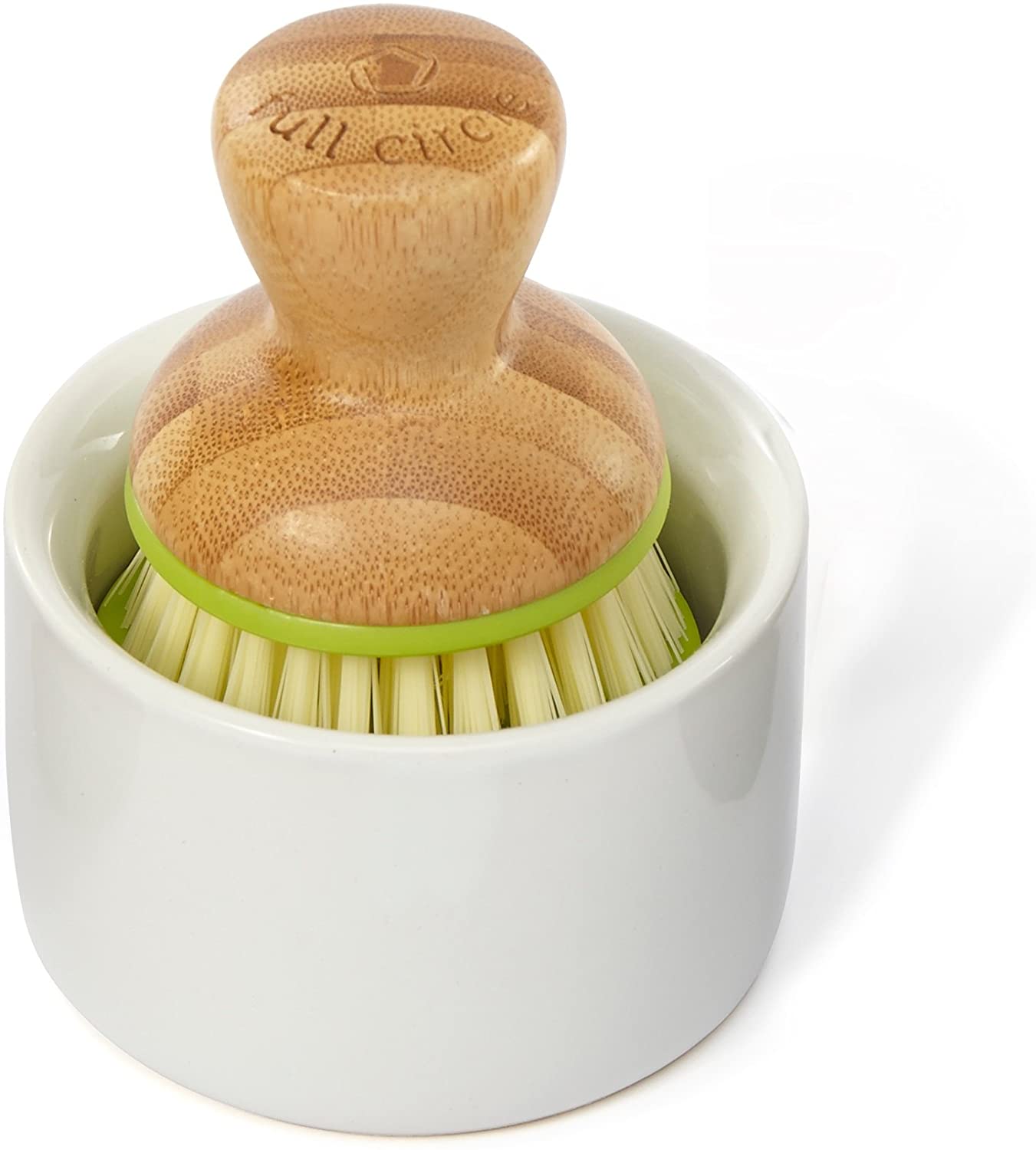 BUBBLE UP  Ceramic soap dispenser, Ceramic soap dish, Bamboo brush