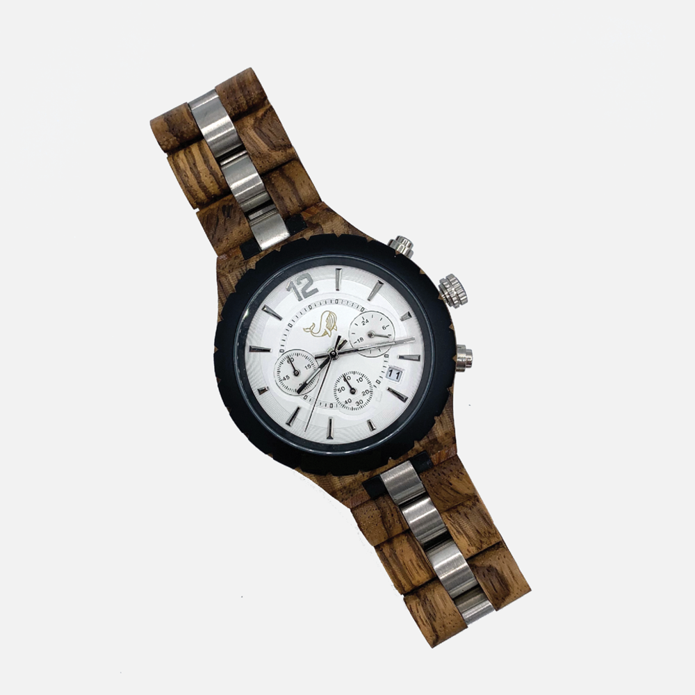 Men's Watch W/Genuine Wood - the "Anchor"