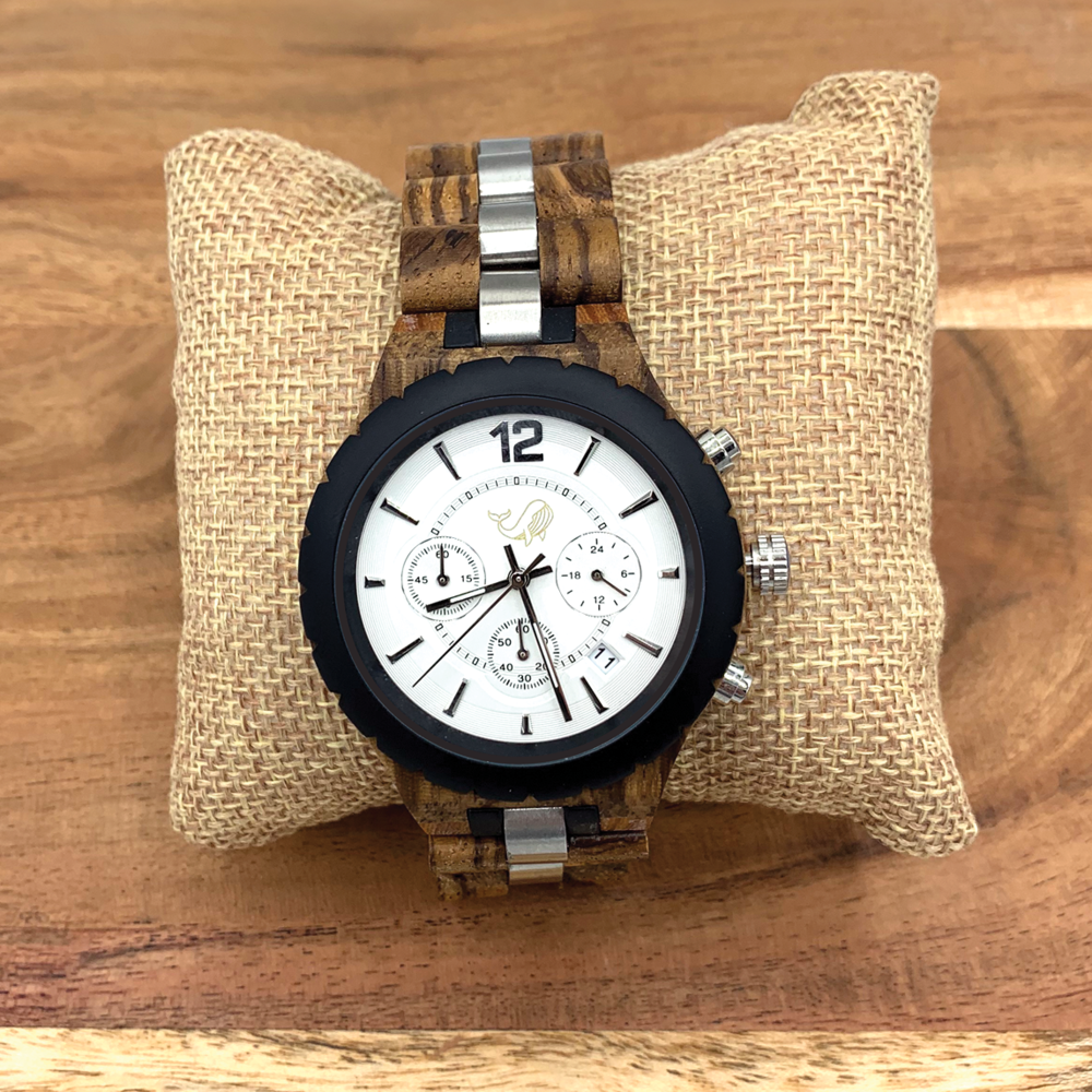 Wood Watch W/Genuine Wood - the "Anchor"