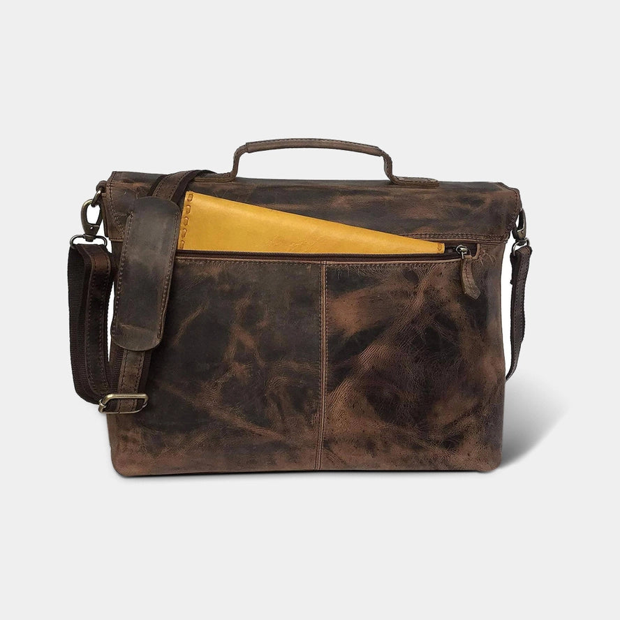 Buffalo Leather Laptop Briefcase