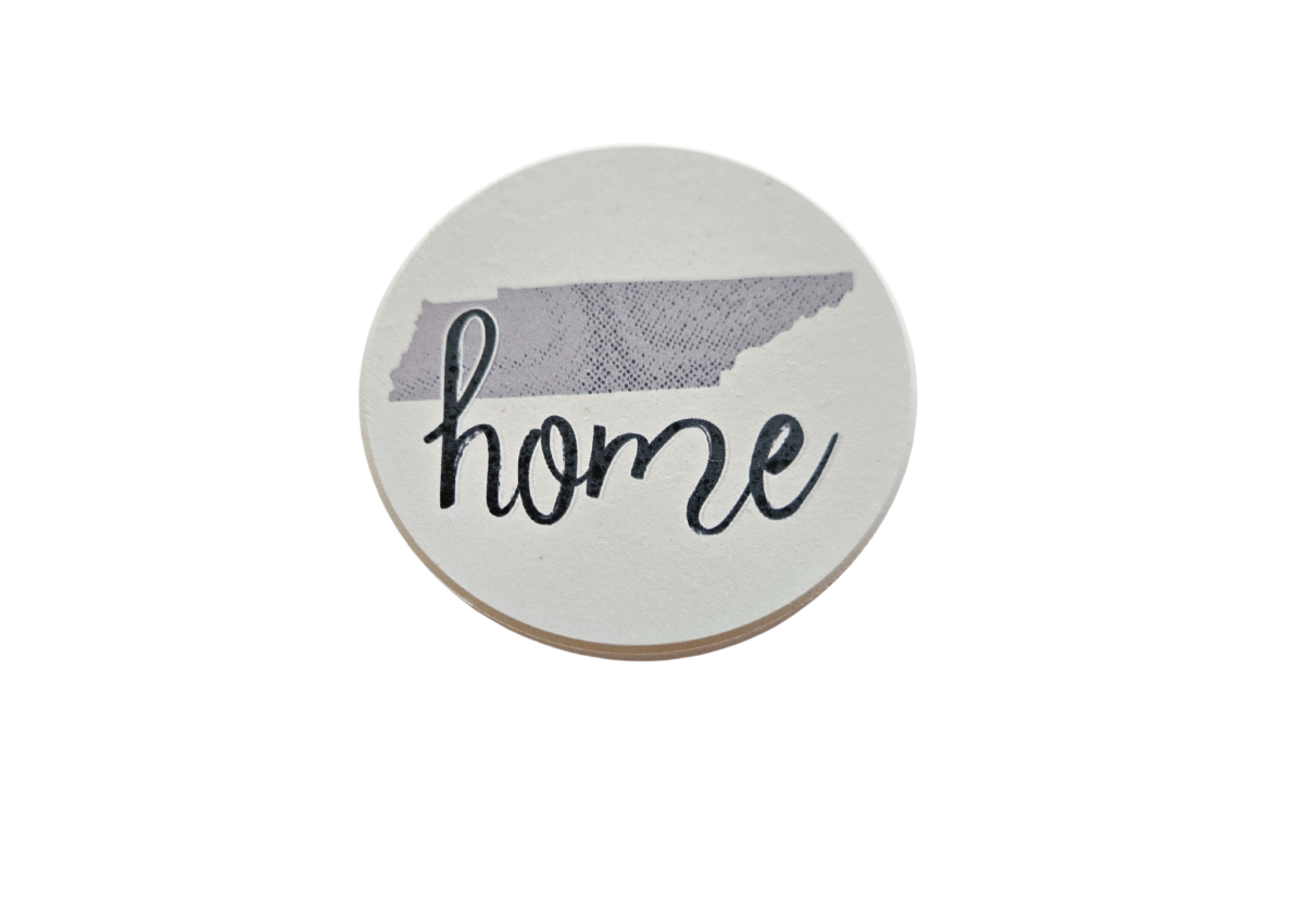 Car Coaster - Drink Coasters - Tennessee Home - Ceramic Coaster