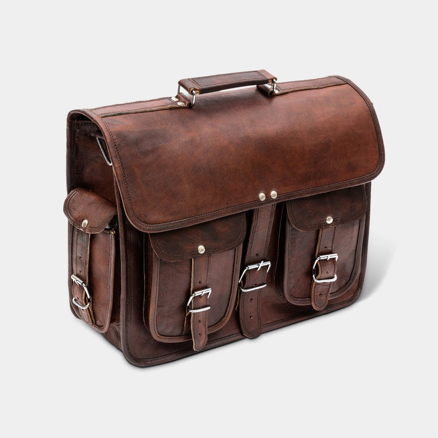 The Daily Leather Messenger Bag