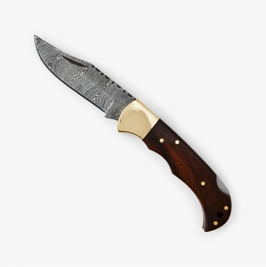 Rosewood Folding Pocket Knife