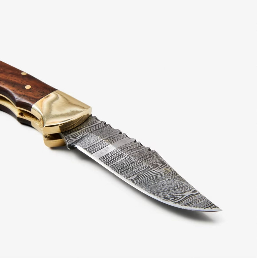 Rosewood Folding Pocket Knife