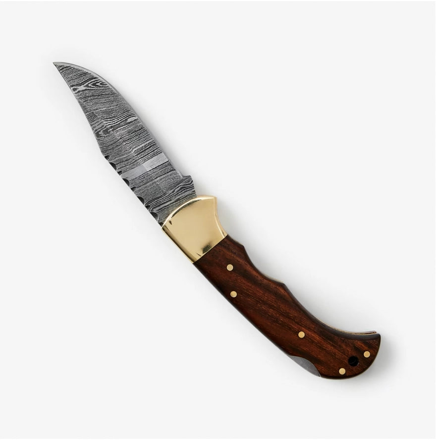 Rosewood Folding Pocket Knife