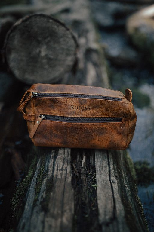 Leather Toiletry/Dopp Bag