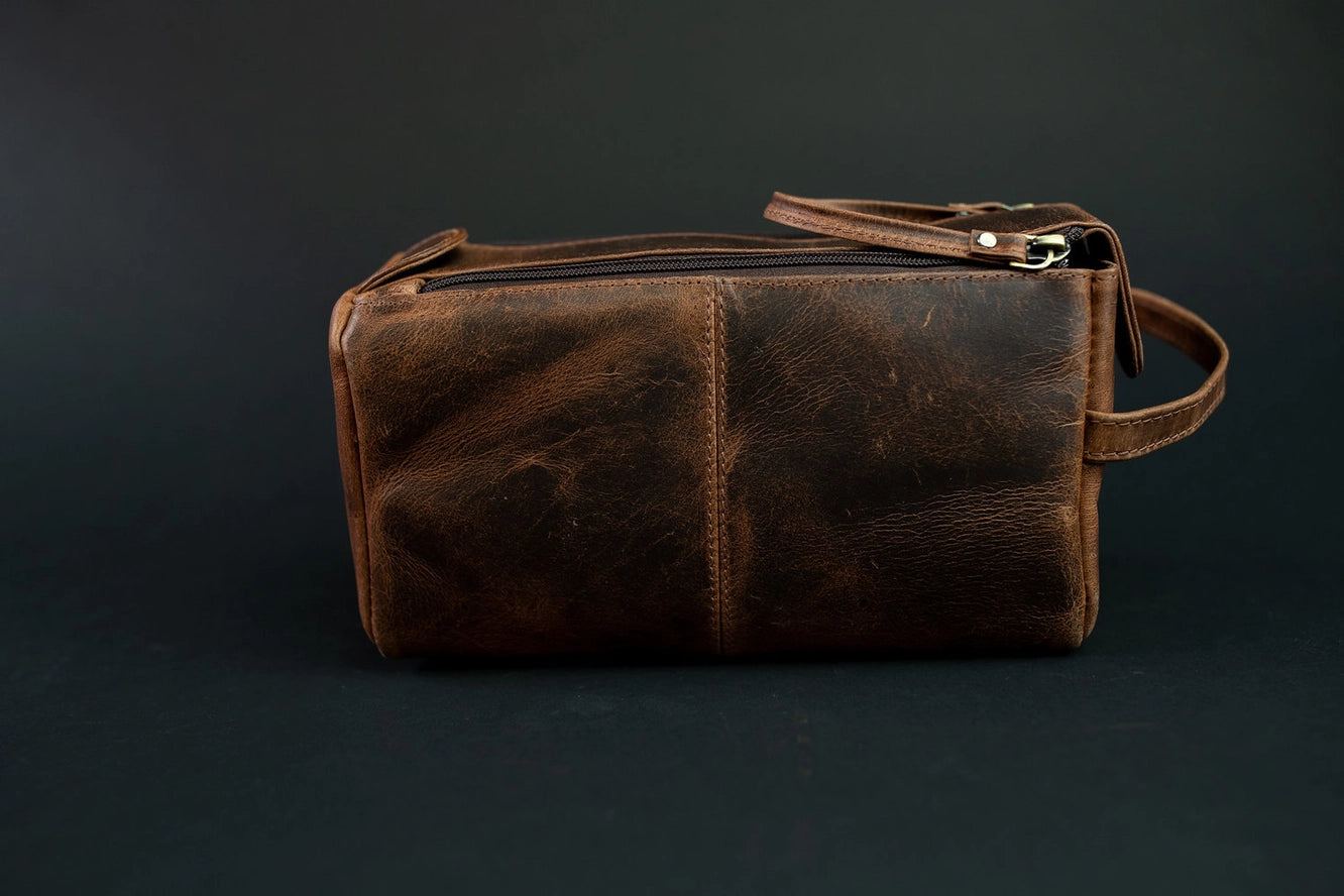 Leather Toiletry/Dopp Bag