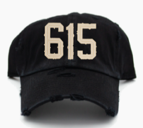Area Code 615 Hat - Black