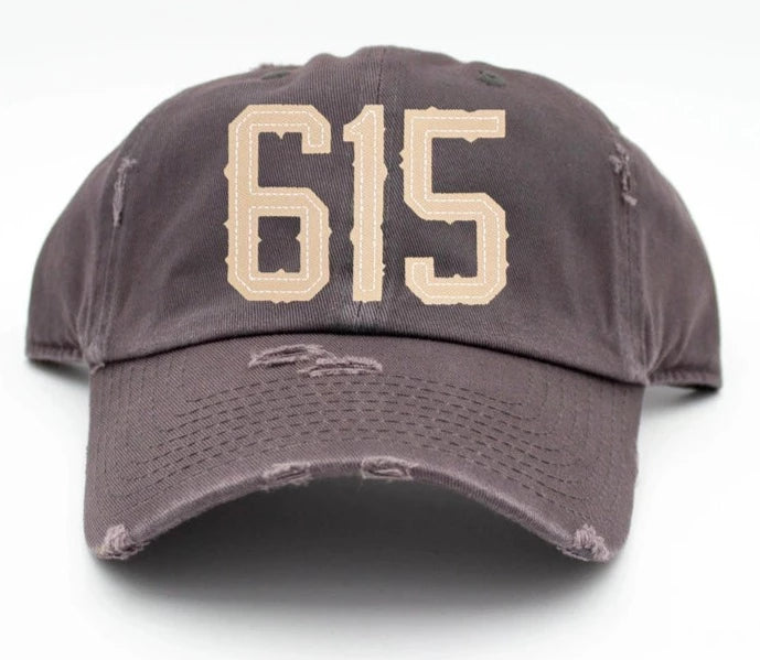 Area Code 615 Hat - Grey