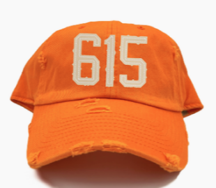 Area Code 615 Hat - Orange