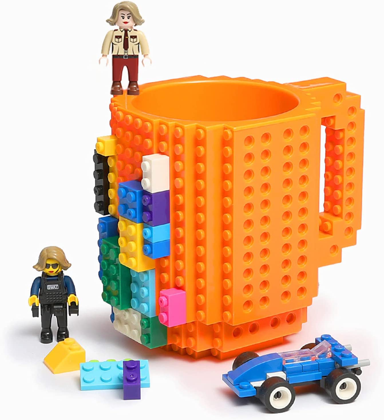 Orange Lego Mug