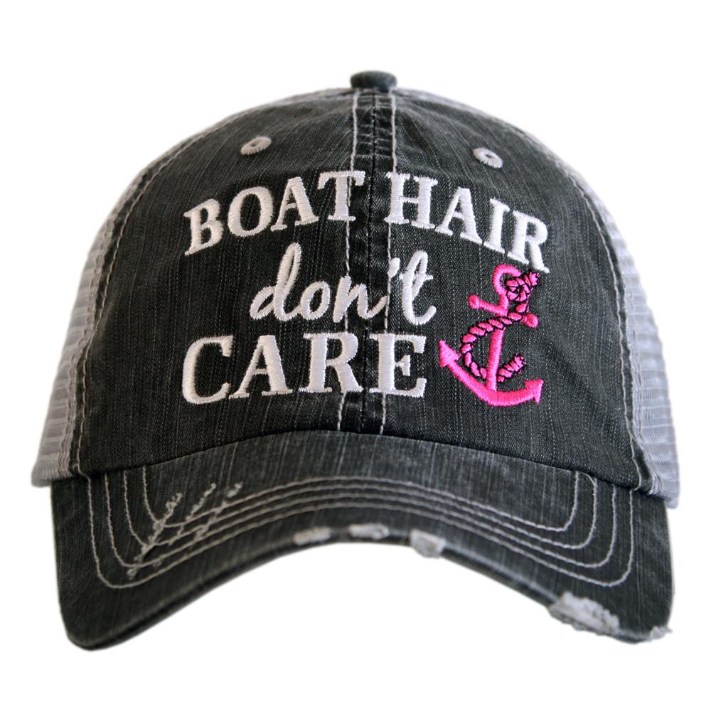 Trucker Hat - Boat Hair don't Care - Pink