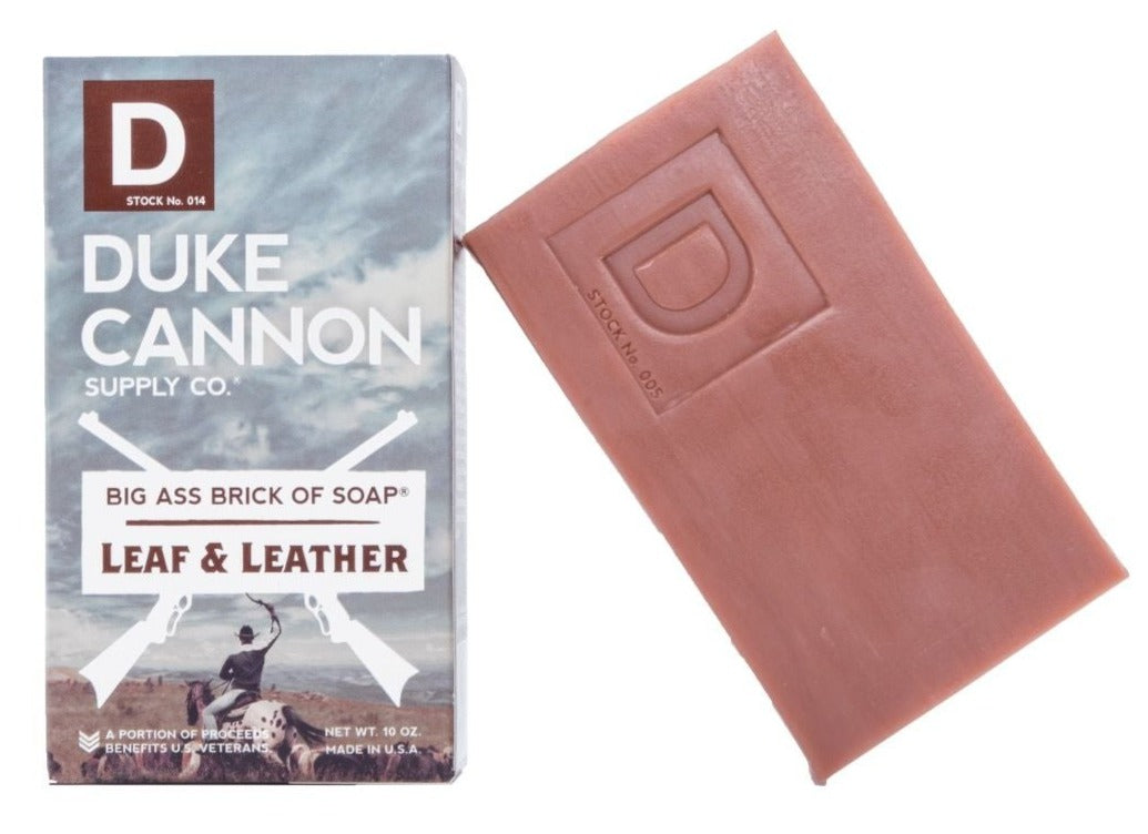 Men's Grooming - Duke Cannon - Big Brick of Soap - Leaf and Leather