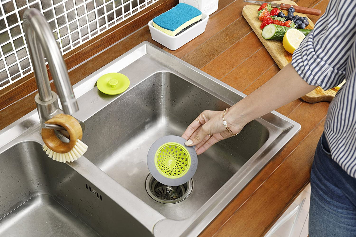 Full Circle Sinksational Sink Strainer with Stopper