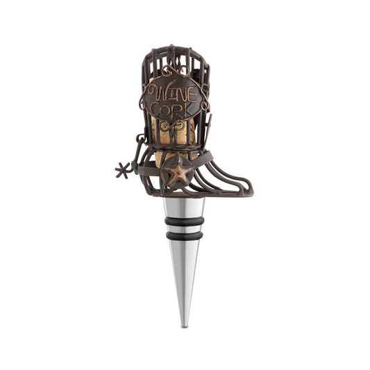 Wine Stopper - Cork Cage Cowboy Boot